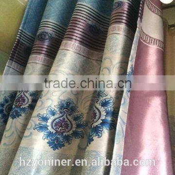 hot sale print blackout fabric for window curtain, embossed fabric for curtain blind, home designs curtain Hangzhou supplier