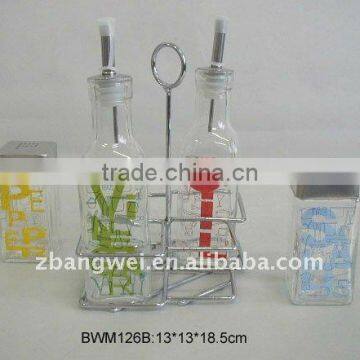 glass transparent jar used for spice