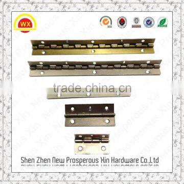 China antique brass continuous industrial piano hinges