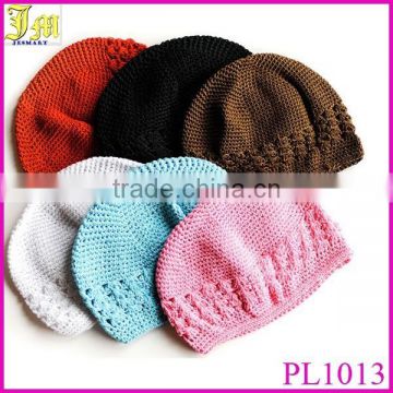 Wholesale Baby Toddler Children Girl Boy Knit Crochet Beanie Kufi Hats Cap Many Colors Available