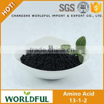 NPK organic slow release fertilizer, humic acid balls NPK 13-1-2 for agriculture use