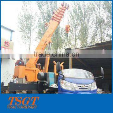 manufacturer supply 3 ton motor tricycle mini hydraulic crane lowest price