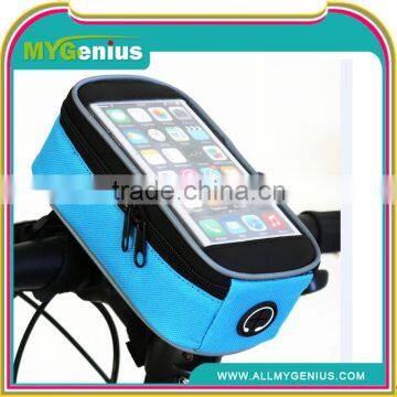 Bicycle Front Tube Saddle Bags Touch Screen Cycling Bike Waterproof Phone Case Bag