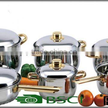 12 pcs Stainless Steel Cookware Set