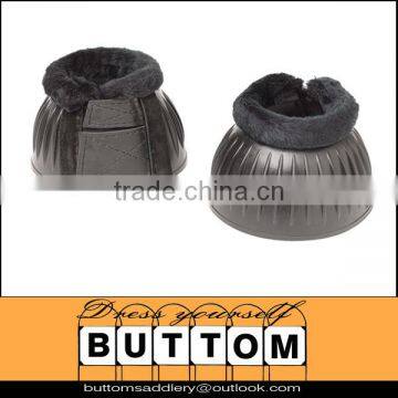 Horse boots Rubber bell boots with fleece protection