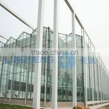 Multi Span Agricultural Double Layer Glass Greenhouse(ISO9001:2008) photo-2