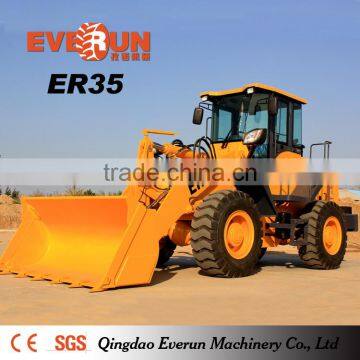 Qingdao Everun Brand 3 ton Wheel Loders With Front Bucket