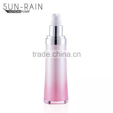 Sun-rain Hot Stamping Screen Printing PMMA Materia Airless Lotion Spray Bottle photo-2
