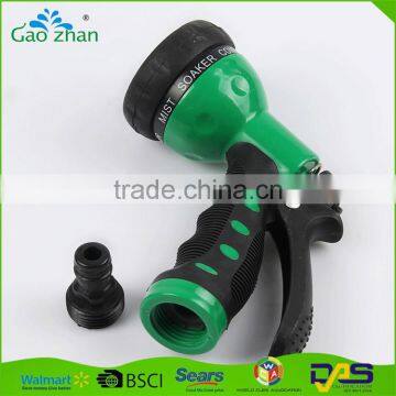 1/2" fitting Adjustable plastic ABS PP garden hose quick nozzle water spray gun