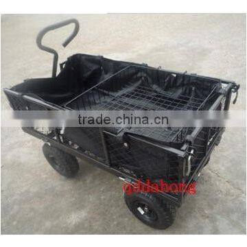 Foldable Garden Mesh Cart With 4 Wheels photo-2