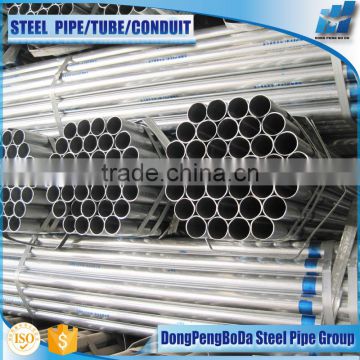 erw 16mm size cold rolled round pre galvanized pipes