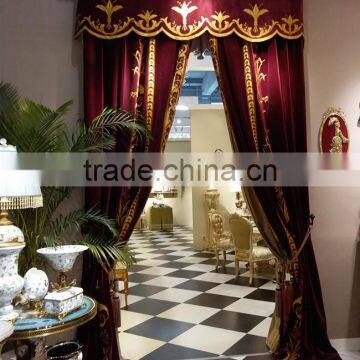 Luxury Jacquard Blackout Window Curtain, Italian-Style Collection of Classic Door Curtain, High End Household Curtain With Drape