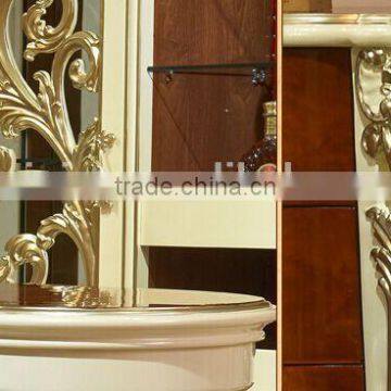 European Fashionable Bar Counter and Chair Set, Beautiful Design Wooden Wine Bar Counter for Homes (BF01-ML050) photo-4