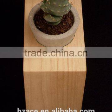 Concrete Mini Planters in Wooden Frame photo-3
