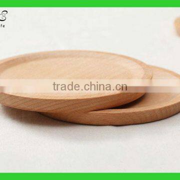 Round Beech Wood Serving Tray