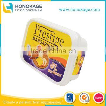 250g IML Rectangle Margarine Container, Soft Tub Margarine with Food Grade Packaging Supplier