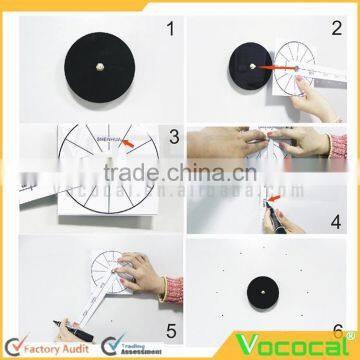 Decorative DIY Metal Roman Numeral Wall Clock photo-4