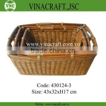 Hotel accessories rattan towel basket