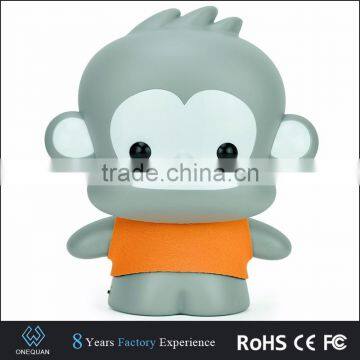 Wholesale cute animal monkey shape USB rechargeable table lamps