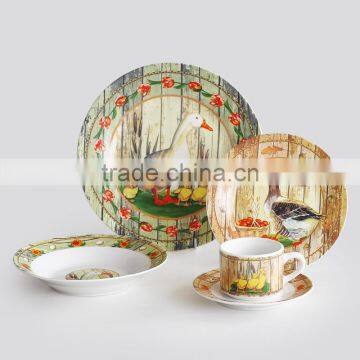 20pcs Ceramic Dinnerware Set With Christmas Design photo-2