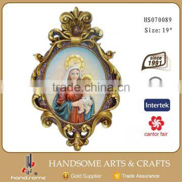 19 Inch Resin Craft Christian Gift Mary and Baby Jesus Statue photo-2