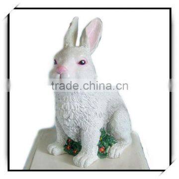 Wholesale garden Decor zoo Animal Statue white rabbit hera