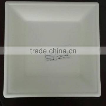 10" Square Biodegradable Sugarcane Bagasse Lunch Tray photo-2