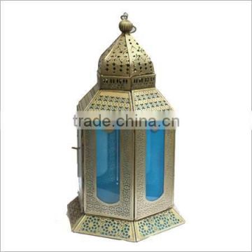 moroccan coloured glass lantern