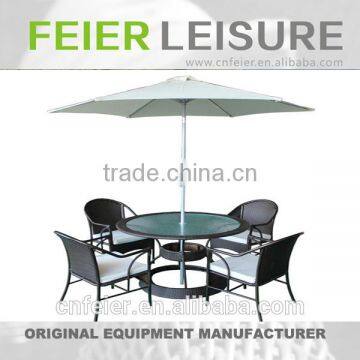 FEIER A6017CH Living Room Coffee Tables Rattan Wicker Dining Set