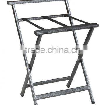 Black color folding luggage rack stainless steel