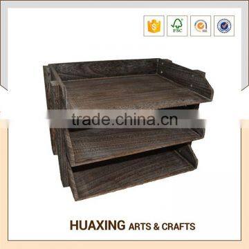 Customized designed book rack wooden shelf