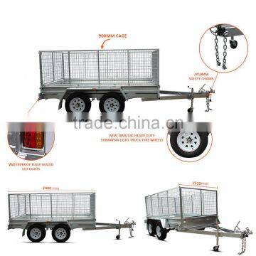 NEW 8x5 Tandem Box Trailer 900MM CAGE Fully Welded GALVANISED ATM 2000kg FOR SALE photo-2