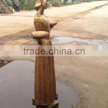Garden Deco Famous Metal Craft Bird Girl Statue Bronze Sculpture photo-2
