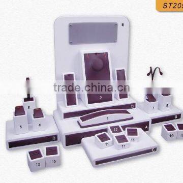 China Exhibitor Organizer for Shop Counter and Store Window Leather Jewelry Display Set photo-5