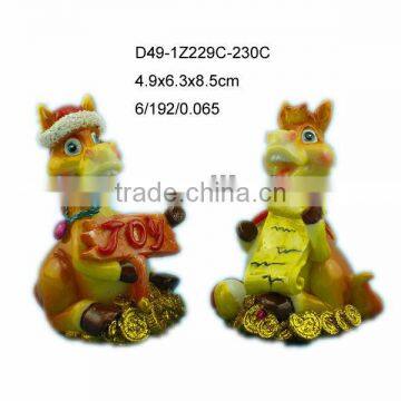 2014 resin horse craft for russia