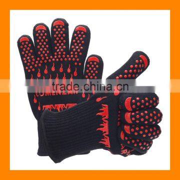 Manufacture Price Heat Resistant Gloves Aramid Cotton Heatproof Gloves BBQ Oven Kitchen Gloves Bear Claw Oven Mitts