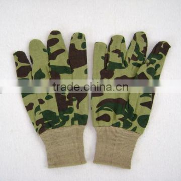 Color camouflage jersey gloves