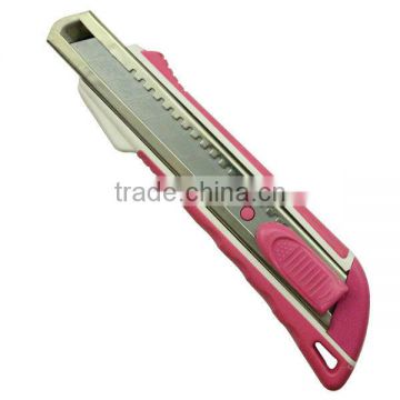 18mm ABS Material Rubber Grip Plastic Utility Knife