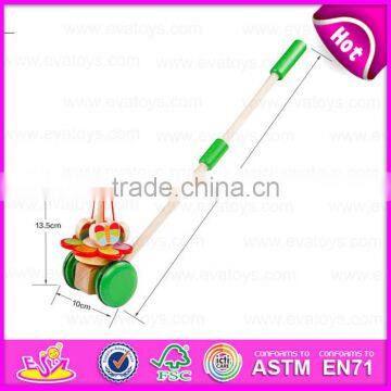 2015 Toddler Happy Wooden Pull and Push Toy,Baby Wooden Toy Push Along Animal Wooden Toys for Kids,Cartoon Hand Push Toy W05A001 photo-5