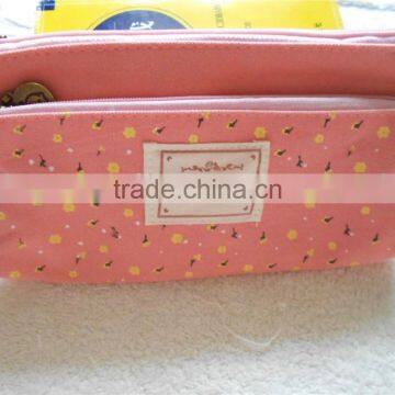 New Student's Canvas Pen Bag Pencil Case Cosmetic Bags Travel Makeup Bags photo-4
