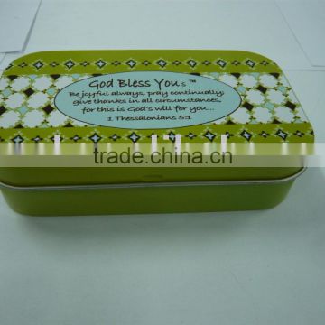 Rectangle tin with Mirror for Eye Shadow