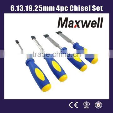 6,13,19,25mm 4pc Chisel Set