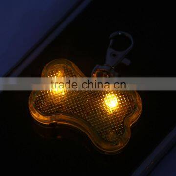 Pet Dog Cat LED Flash Bone Safety Pendant Collar Circular Light Clip Visable Worldwide Store photo-5