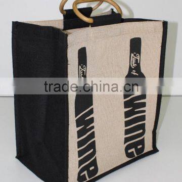 Wholeseller of Wine Bag From India - Made of Jute & Juco Fabric photo-4