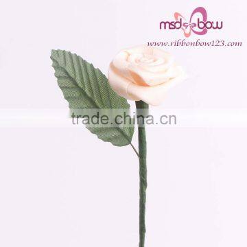 Cheap Decorative Satin Ribbon Roses Artificial Flowers Wholesale photo-2