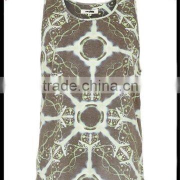 All over printed sublimation mens singlet