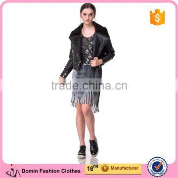 Guangzhou Domin Fashion factory directly wholesale 2017 ladies winter jacket