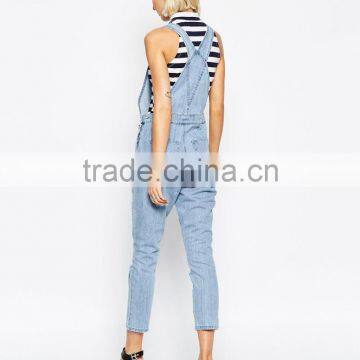 2015 Fashionable Hot Sale OEM Customized Denim Women Elegant Overalls photo-2