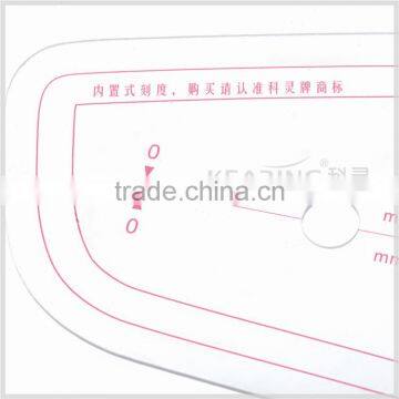Kearing Brand 1.2mm Thickness Plastic Vary Form Curve Ruler With Seam Allowance # 6405 photo-3