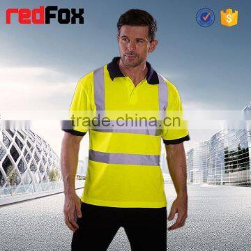 100% Polyester T-shirt Bicycle Safety Red T-shirts Polo Motorcycle Safety T-shirt photo-2